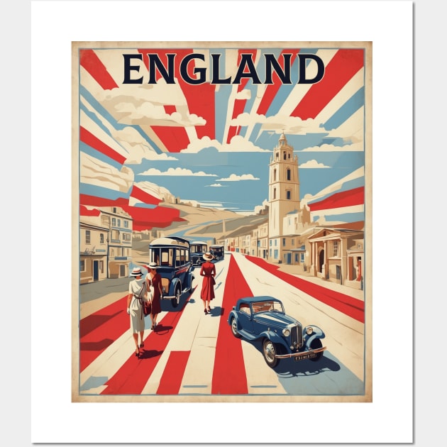South West England Vintage Travel Tourism Wall Art by TravelersGems